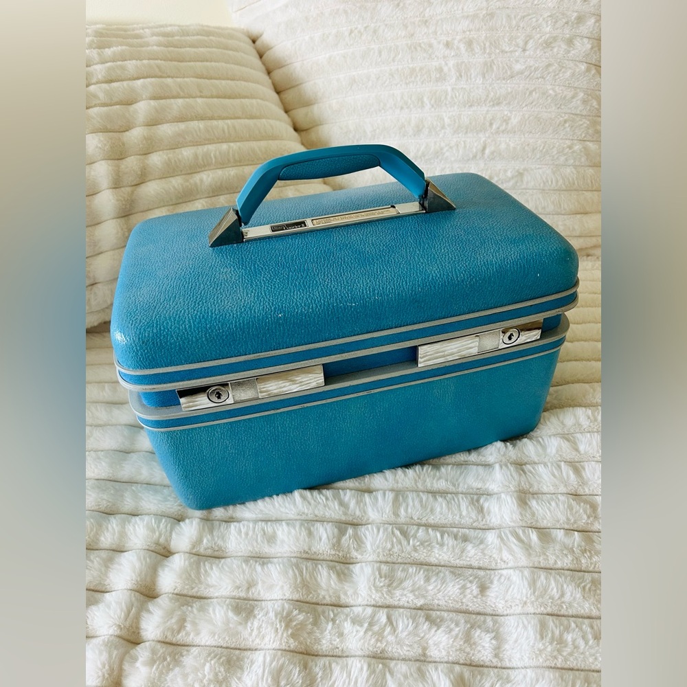 VINTAGE 70s Sears Make up Travel Carrying Case